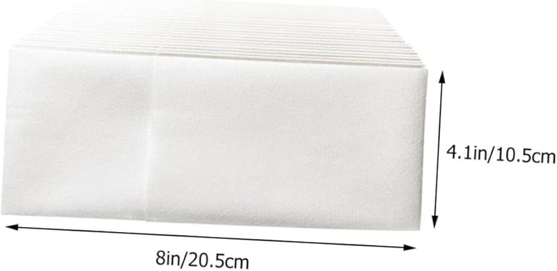 FRCOLOR 50 قطعة مناديل بيضاء قابلة للتخلص منها ناعمة وماصة وصديقة للبشرة لحفلات الزفاف والحفلات والعشاء - Image 2